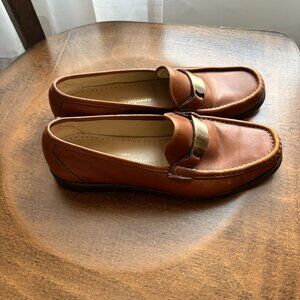 Ferragamo Brown Leather Loafers - W6.5